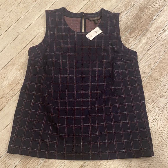 Banana republic MIX /MIXTE TOP NAVY BLUE RED AND WHITE BLOCK Design si… - Picture 1 of 7